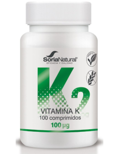 Vitamina K 100 µg 100 comprimidos liberación sostenida de Soria Natural