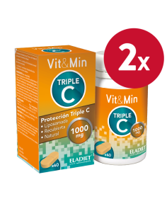 Pack de 2 uds Triple C Vit. C Liposomada 40Comp. de Eladiet