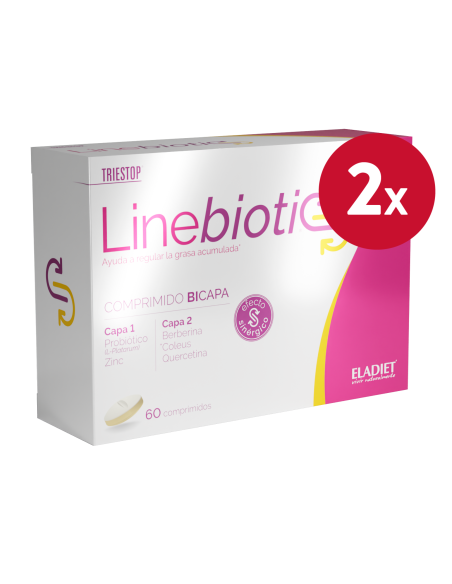 Pack de 2 uds Triestop Linebiotic 60Comp. de Eladiet