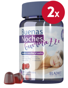 Pack de 2 uds Buenas Noches Mora 30 Gummies. de Eladiet