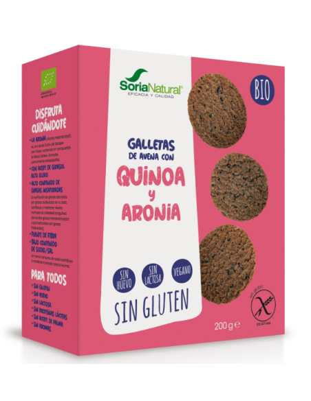 Galletas De Avena Con Quinoa Y Aronia Bio de Alecosor Soria Natural