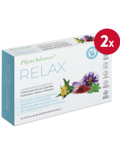 Pack 2 uds Relax 10 Pastillas Blandas Masticables Phytoadvance