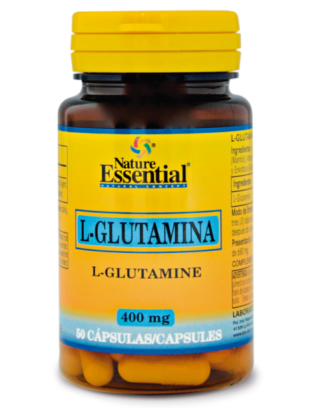 L-glutamina 400 mg. 50 capsulas