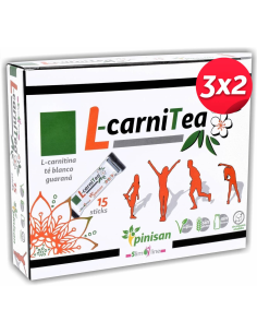 Pack 3x2 L-Carnitea, Slim Line, 15 Sticks de Pinisan