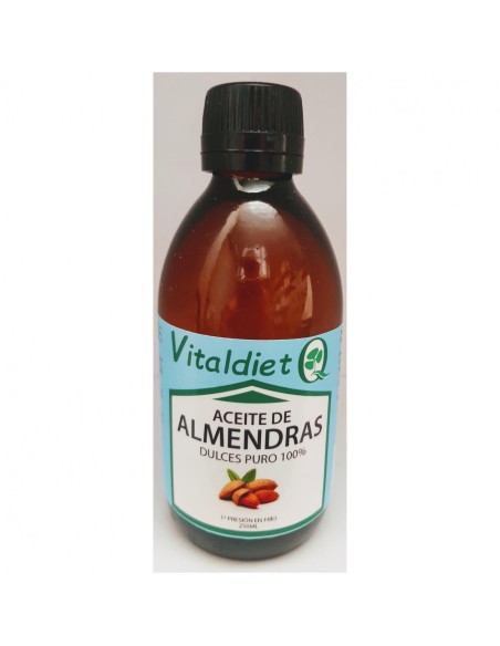 Aceite Almendras Dulces Puro 100%  250 Ml De Vitaldiet