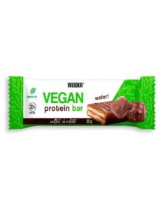 Vegan Protein Wafer Bar Salted Chocolate 12Ud. de Weider