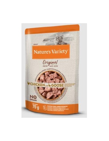 Natures Variety Feline Adult Pate Pollo Ganso 12X70Gr. de Nature S Variety Vet