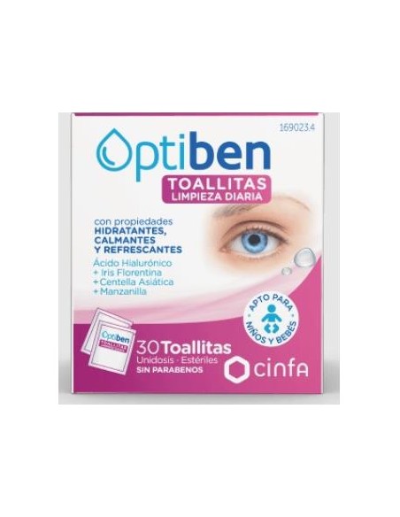 Optiben 30 Toallitas Unidosis de Optiben