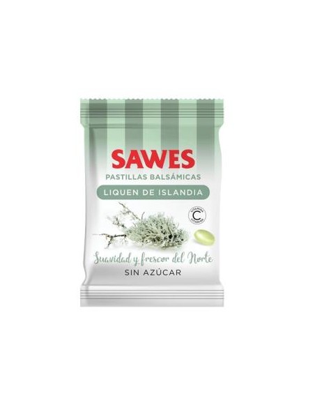 Pastillas Balsam S/Azucar Liquen Islanan Vit C 50G de Sawes