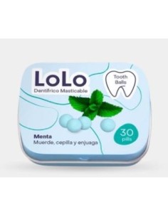 Tooth Balls Sabor Menta 20Gr 30Comp de Lolo