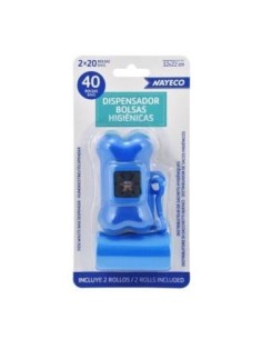 Portabolsas +2 Rollos De 20Bolsas Colores Surtidos de Nayeco Vet