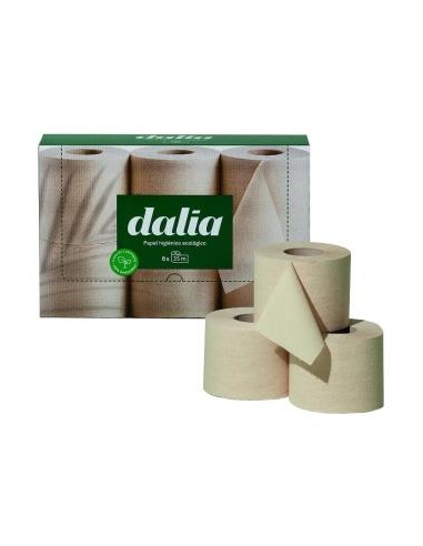 Pack 6 Rollos De Papel Higienico Doble Capa Bio De Dalia