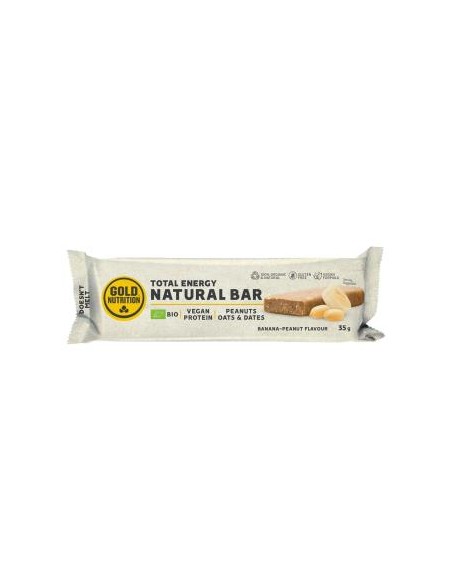 Natural Bar Barritas Banana-Peanut 15Uds. Bio de Gold Nutrition