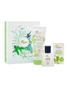 Cofre Hombre Gel Ducha Verbena+Perfume+Jabon de Fleurance Nature