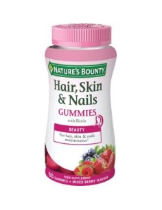 Gummies Pelo Piel Y Uñas Con Biotina 60Gominolas de Nature´S Bounty