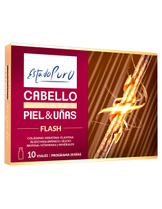 Pack 3x2  Estado Puro Clinic Cabello Piel y Uñas Flash 10 viales