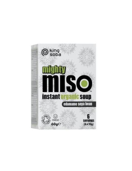 Sopa Miso Semillas Edamame Instant 6Sbrsx10Gr. Bio de King Soba