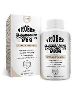 Glucosamina + Condroitina + Msm 60 Caps de Vit.O.Best