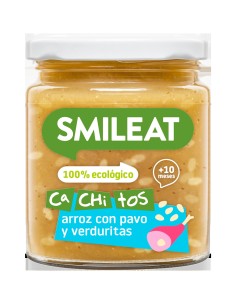 Tarrito Con Cachitos De Arroz Y Pavo Con Verduras de Smileat