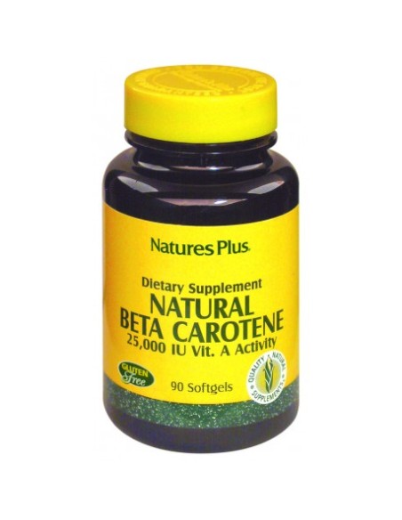 Natural Beta Carotene. 90 Perlas de Natures Plus