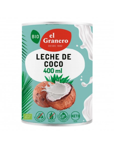 Leche De Coco Bio, 400 Ml de El Granero Integral