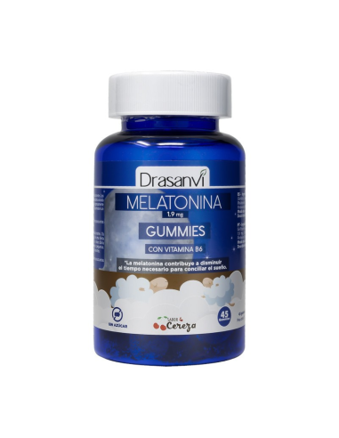 Melatonina 1,9 Mg +Vitamina B6 Cereza 45 Gominolas Drasanvi
