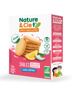 Galletas De Coco Y Limón Sin Gluten Bio, 125 G de Nature&Cie