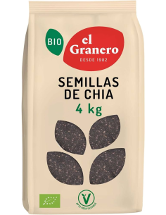 Semillas De Chia Bio, 4 Kg de El Granero Integral