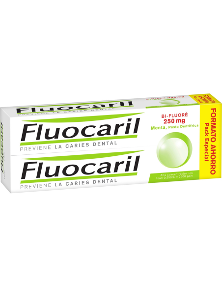 Fluocaril Bi-Fluore 250mg Duplo Menta 2x125ml - Protección Oral