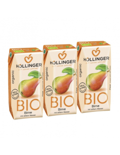 Pack 8 Uds. Minibrick Zumo De Pera Bio 3 x 200 ml  de Hollinger