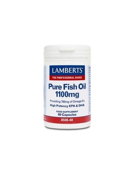 Aceite de Pescado Puro 1100 mg 60 Caps de Lamberts