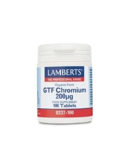 Cromo GTF 200 Âµg 100 Tabs de Lamberts