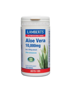Aloe Vera 10.000 mg (Aloe barbadensis) 120 Tabs de Lamberts