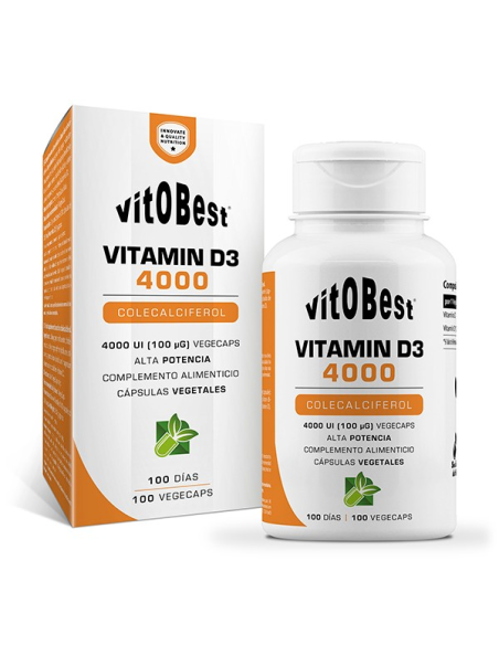 Vitamina D3 100 Vegecaps de Vit.O.Best