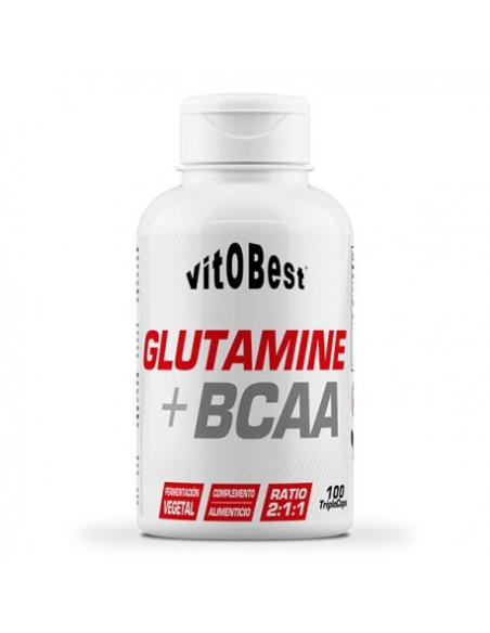 Glutamine + Bcaa 100 Triplecaps de Vit.O.Best