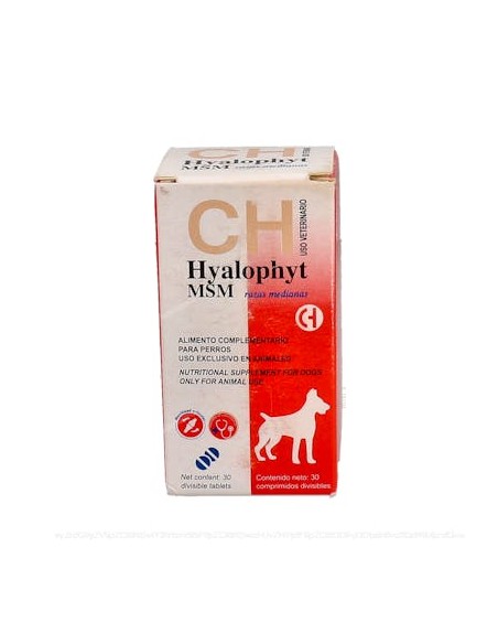 Hyalophyt Msm Razas Medianas 30 Comp Vet de Chemical Iberica Vet
