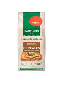 Pan Tostado 100% Integral Cereales 200 Gr de Santiveri