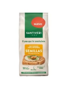 Pan Tostado 100% Integral Semillas 200 Gr de Santiveri