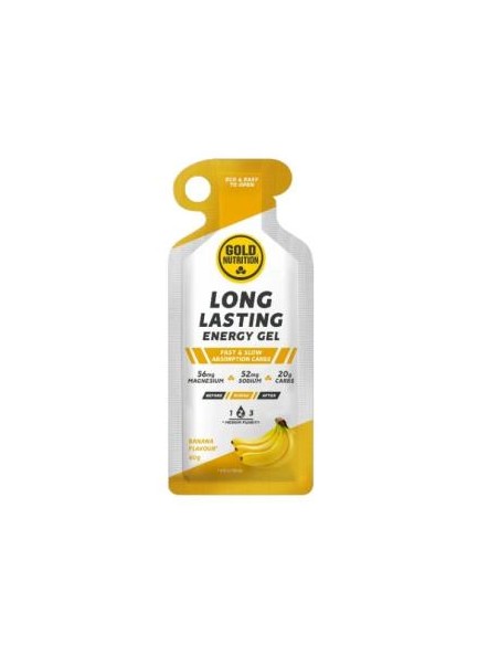 Long Lasting Gel Platano 16Ud. de Gold Nutrition