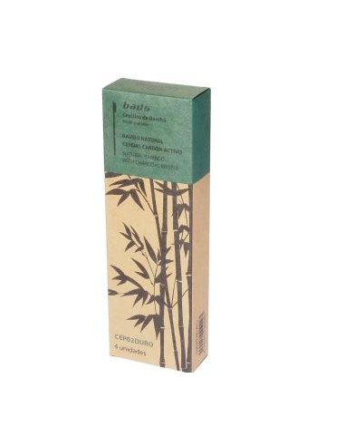 Cepillo Dental Bamboo Duro Pack 4Uds de Bads