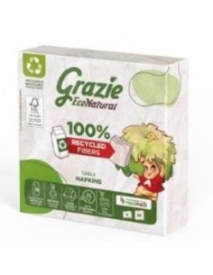 Servilleta Papel 32.5X32.5 Bio de Grazie Natural