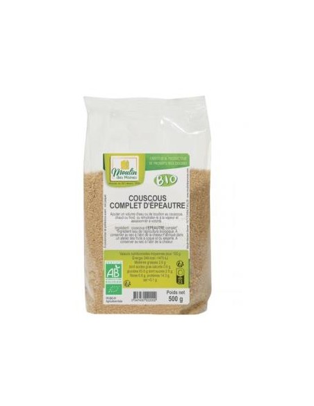 Cuscus De Espelta Integral 500 Gr Bio de Moulin Des Moines