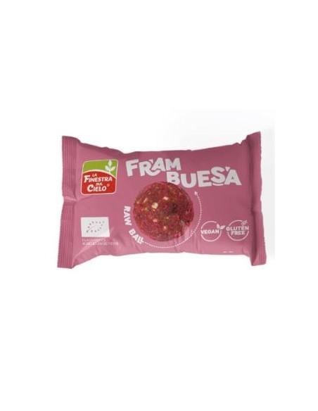 Barrita Energy Ball Frambuesa 20Uds Eco Sg Vegan de La Finestra Sul Cielo