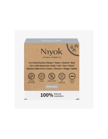 Limpiador Corporal 4 En 1 Athelic Grey 80 Gr de Niyok