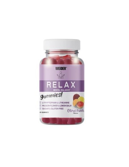 Relax Mental Balance 40 Gummies Citrus Punch de Weider