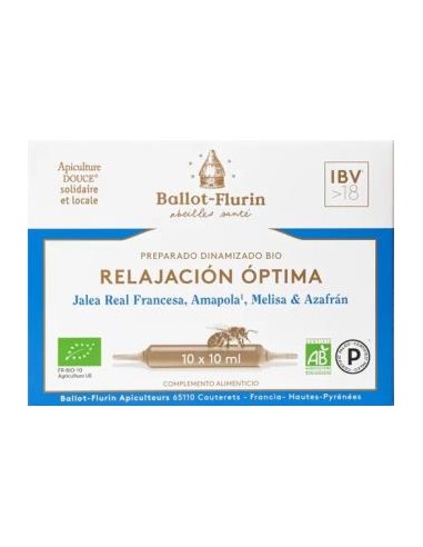 Preparado Dinamizado Relajacion Optima 10Amp. de Ballot-Flurin
