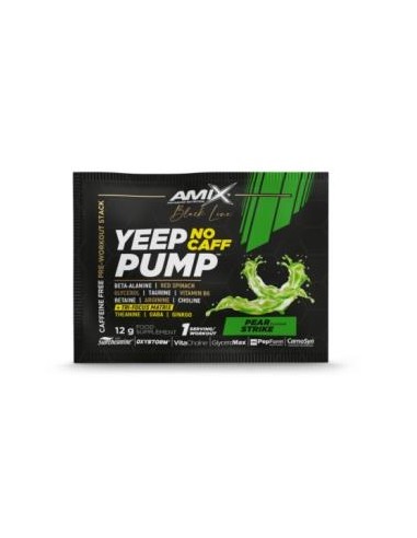 Unidosis Yeep Pump No Caff 12 Gr Pear Strike de Black Line