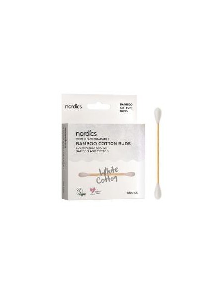 Bastoncillos Bambu Y Algodon Bio 100Uds. de Nordics Oral Care