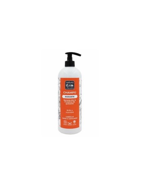 Champu Radiante Naranja-Proteina Guisante740 Ml de Naturabio Cosmetics