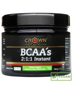 Bcaas Instant Manzana Verde 210 G (30 Porciones) de Crown Sport Nutrition